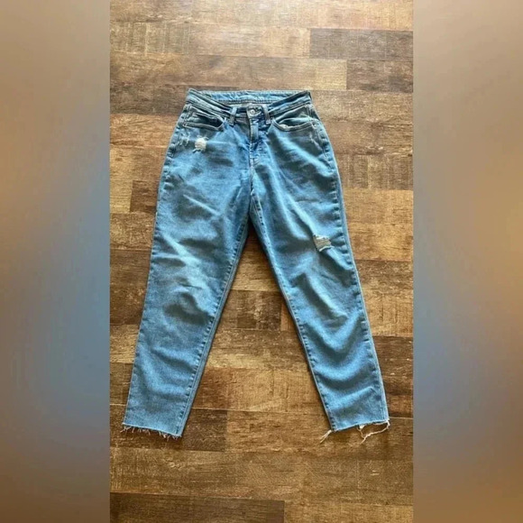 Old Navy high-rise curvy O.G. Straight raw hem size 6 - Picture 1 of 5